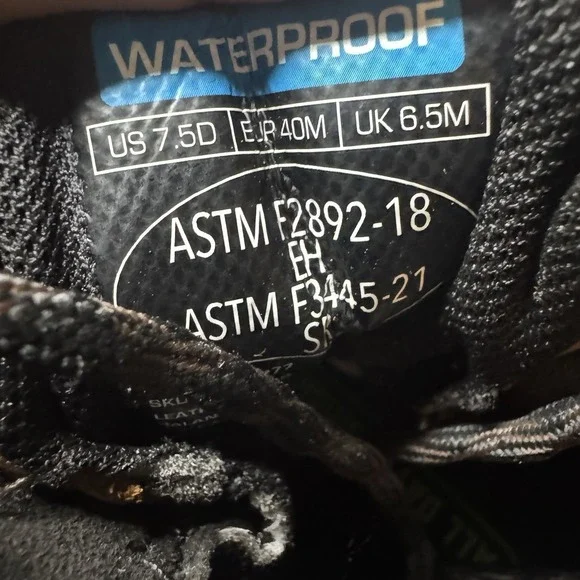 Ariat Rebar Lift 6" H20 Comp Toe Mens Size 7.5 D Distressed Brown Work Boots - Picture 8 of 8